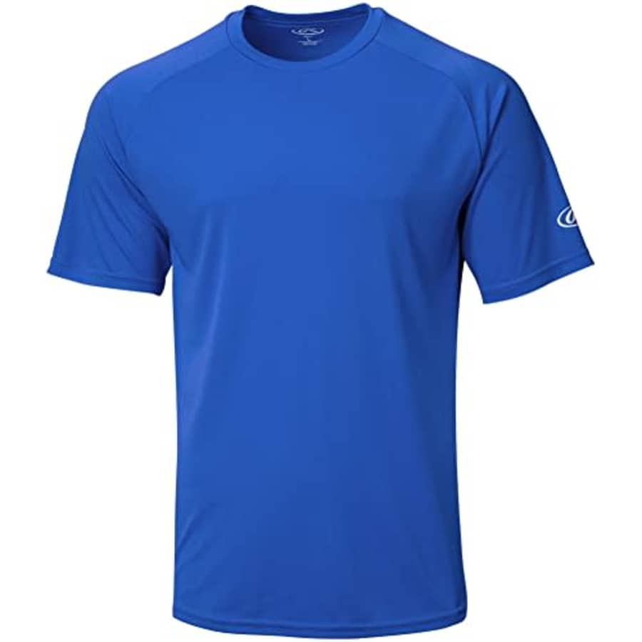 Rawlings Men's Crew Neck Tech Tee Shirt Series, Royal Blue, X-Large for $9 Rawlings Men's Crew Neck Tech Tee Shirt Series, Royal Blue, X-Large for $9