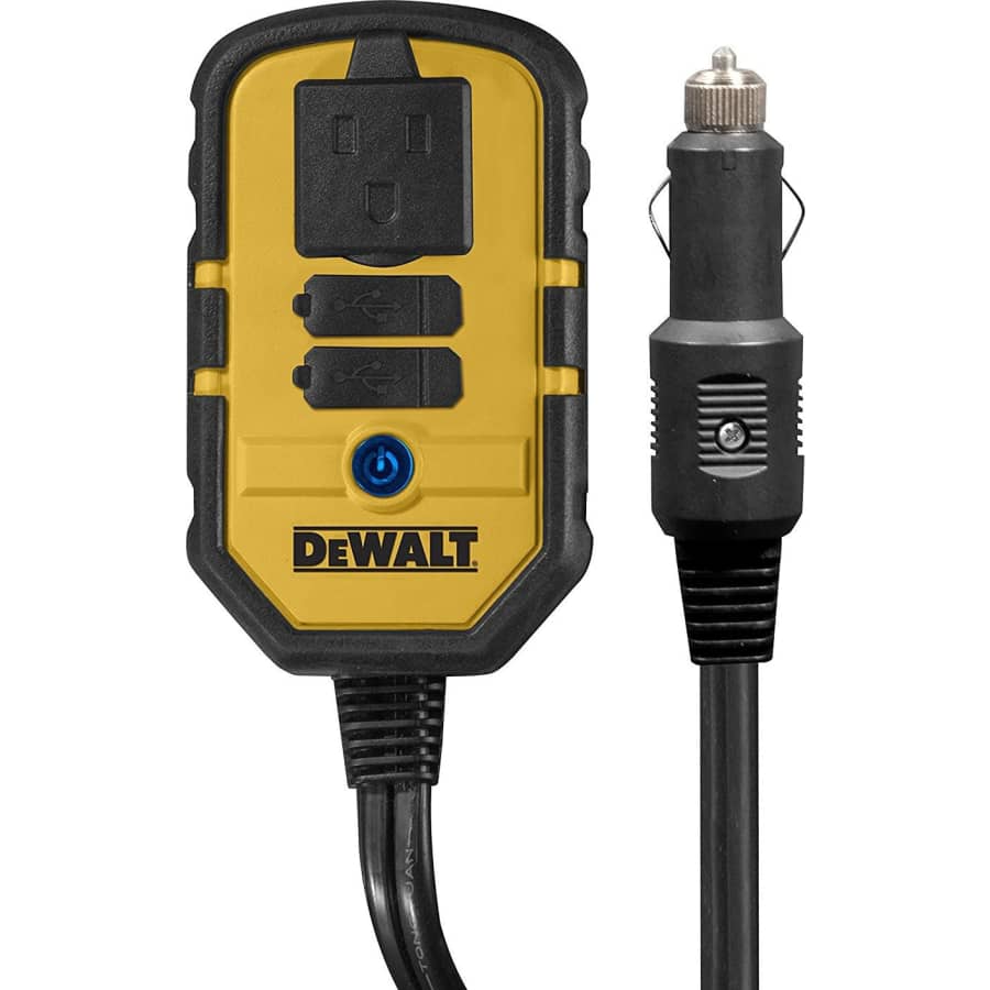 DeWalt 140W Power Inverter w/ Dual USB Ports: $36