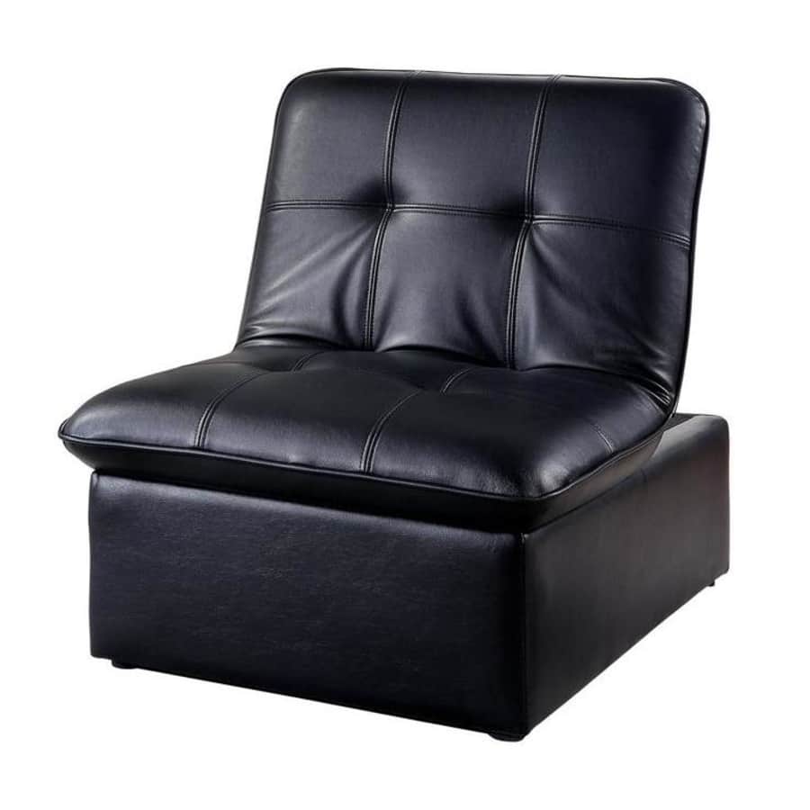 Furniture of America Houdanya Leatherette Futon Chair for $280 Furniture of America Houdanya Leatherette Futon Chair for $280