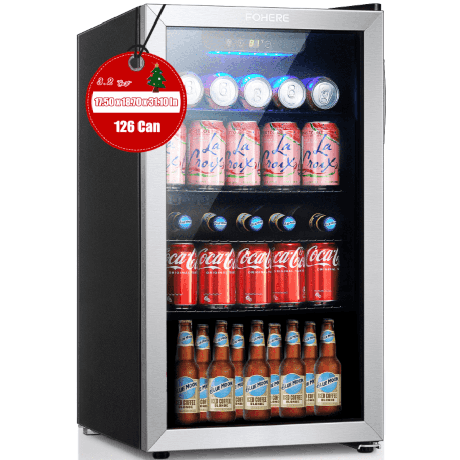 126-Can 3.2 Cu.ft Mini Fridge for $220