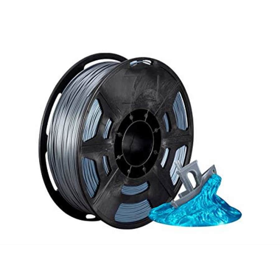 Monoprice 136287 Hi-Gloss 3D Printer Filament PLA 1.75mm - 1kg/Spool - Gray, Works with All PLA for $25