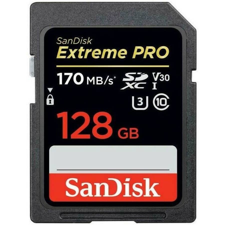 SanDisk 128GB Extreme Pro UHS-I U3 SD Card for $23