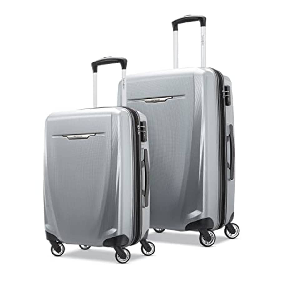 Samsonite Winfield 3 DLX Hardside Luggage with Spinners, 2-Piece Set (20/25), Silver for $490 Samsonite Winfield 3 DLX Hardside Luggage with Spinners, 2-Piece Set (20/25), Silver for $490