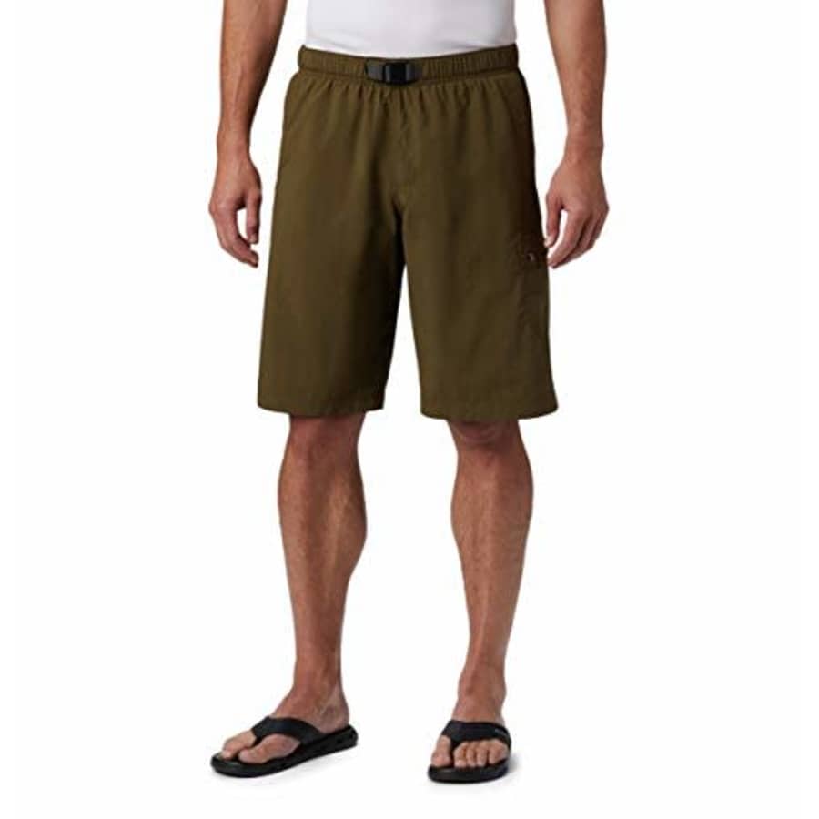 Columbia Men's Big and Tall Palmerston Peak Short, Waterproof, UV Sun Protection, New Olive, 4X x 9 for $27