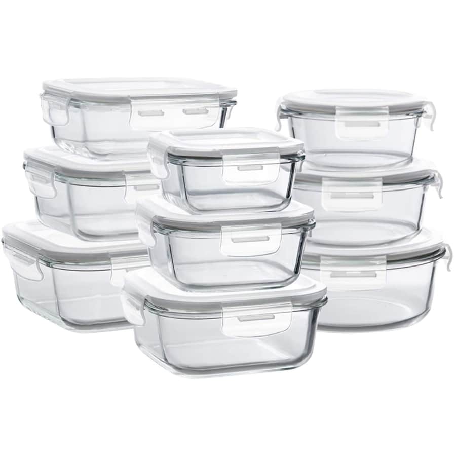 Bayco 9-Piece Glass Storage Container Set for $34