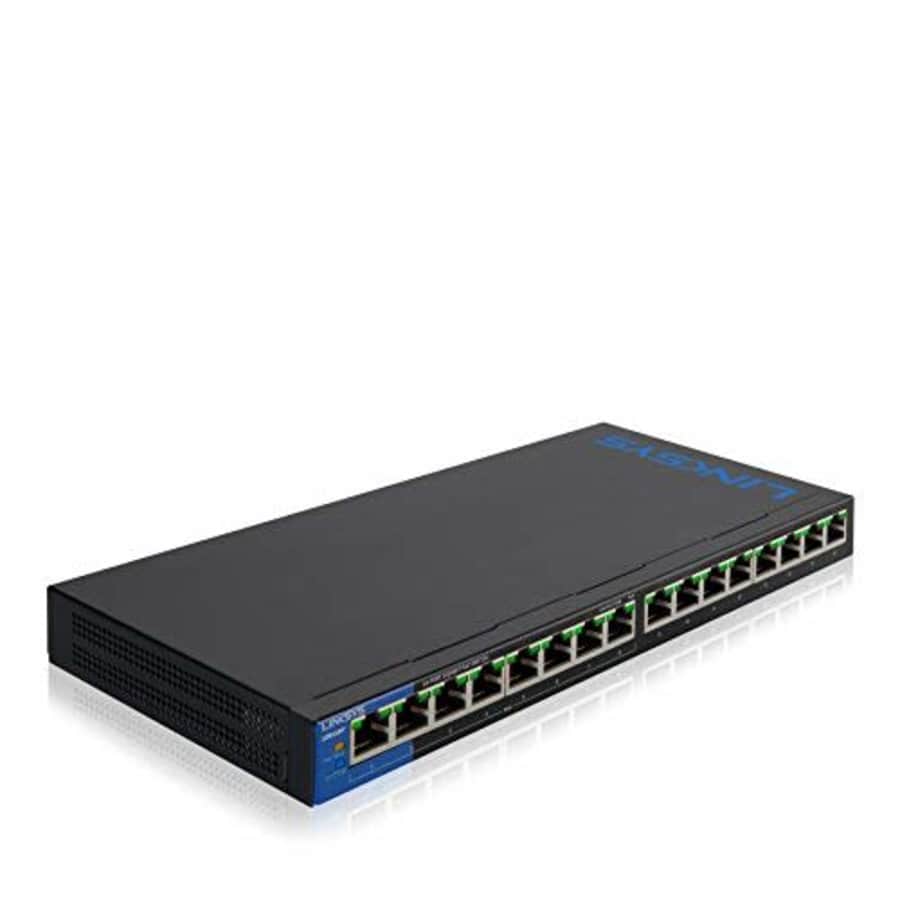 Linksys LGS116P Business 16-Port Network Switch - Unmanaged Gigabit Ethernet Switch with 8 PoE+ for $120