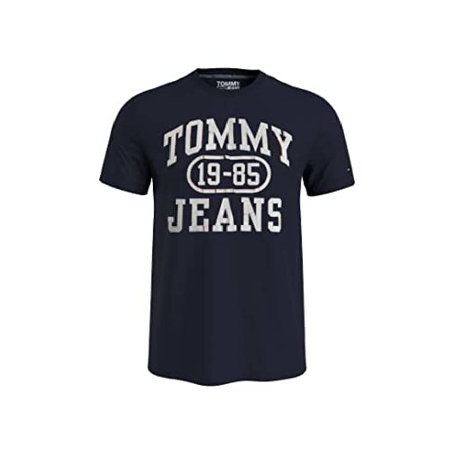 Tommy Hilfiger Men's Tommy Jeans Short Sleeve T-Shirt, Dark Navy, XL for $24 Tommy Hilfiger Men's Tommy Jeans Short Sleeve T-Shirt, Dark Navy, XL for $24