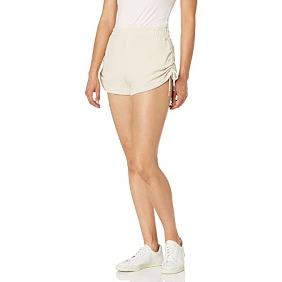 Volcom Women's Regular Lived in Lounge Fleece Sweat Shorts, Cream, Small for $30