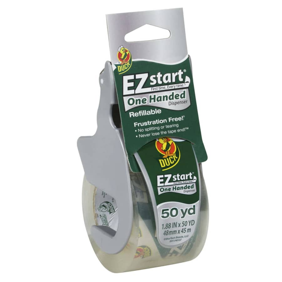 Duck EZ Start 1.9" x 150-Ft. Packing Tape One-Handed Dispenser for $5 Duck EZ Start 1.9" x 150-Ft. Packing Tape One-Handed Dispenser for $5