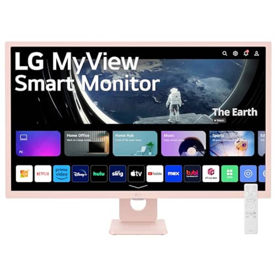 LG 32SR50F-P MyView Smart Monitor 32-Inch FHD (1920x1080) IPS Display, webOS 23, HDR 10, 5Wx2 for $200