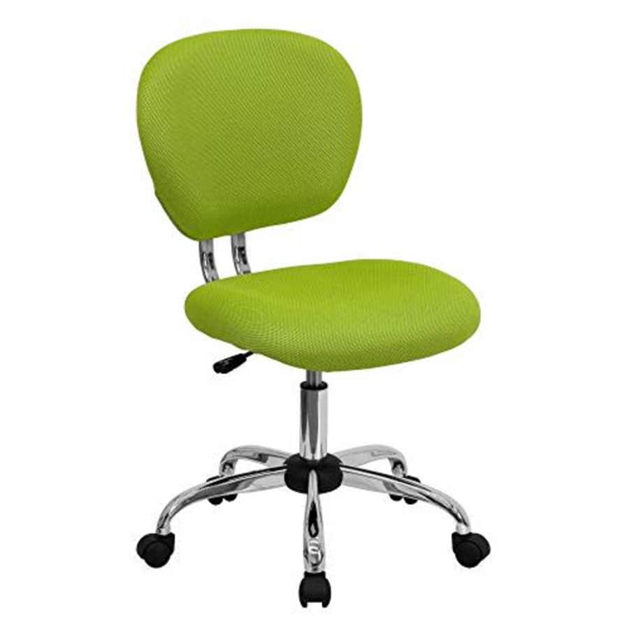 Flash Furniture Mid-Back Apple Green Mesh Padded Swivel Task Office Chair with Chrome Base for $89