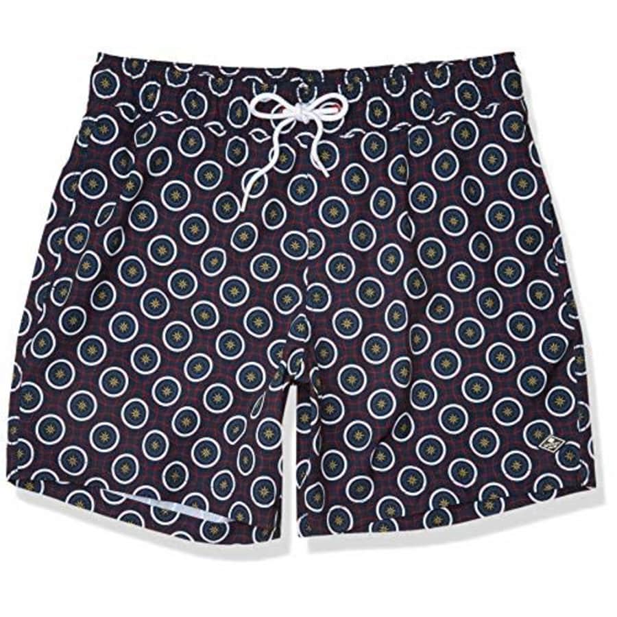 Sperry Men's 7" Stretch Swim Trunks, Navy Compass, XXL for $22 Sperry Men's 7" Stretch Swim Trunks, Navy Compass, XXL for $22