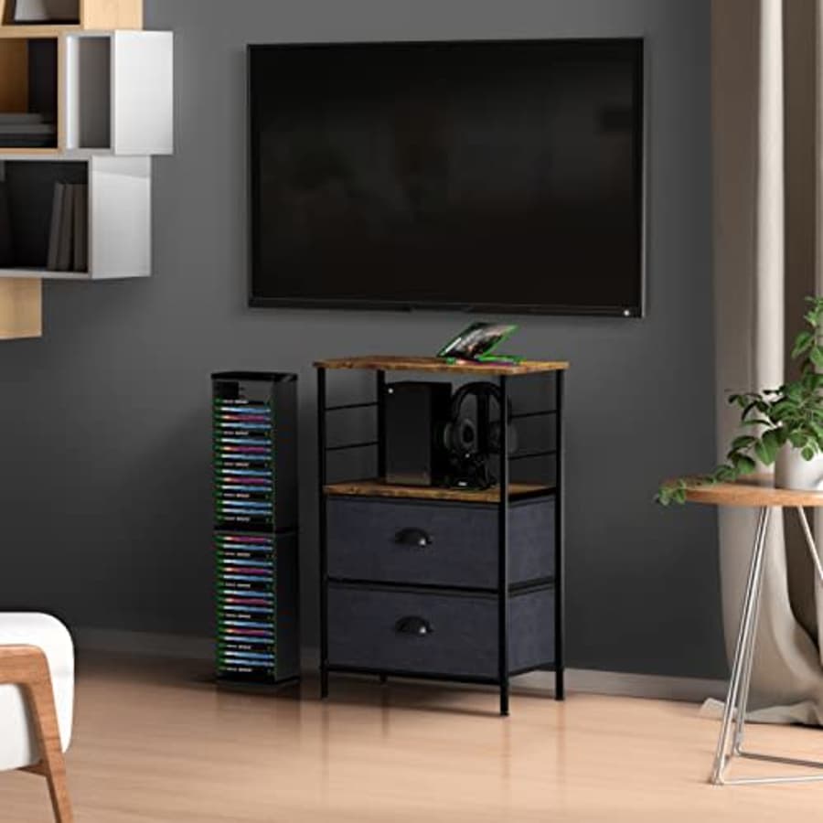 Sorbus Nightstand 2-Drawer Shelf Storage - Bedside Furniture & End Table Chest Dresser with Steel for $42 Sorbus Nightstand 2-Drawer Shelf Storage - Bedside Furniture & End Table Chest Dresser with Steel for $42