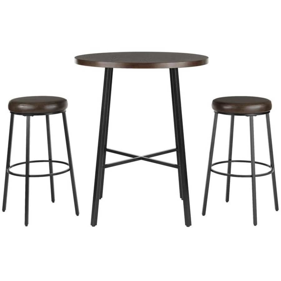 StyleWell 3-Piece Wood-Top Bar Table Dining Set for $130 StyleWell 3-Piece Wood-Top Bar Table Dining Set for $130