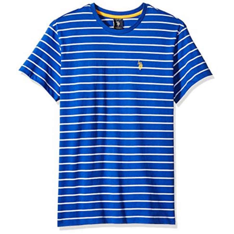 U.S. Polo Assn. Men's Thin Stripe Crew Neck T-Shirt, Blue raft, XL for $22