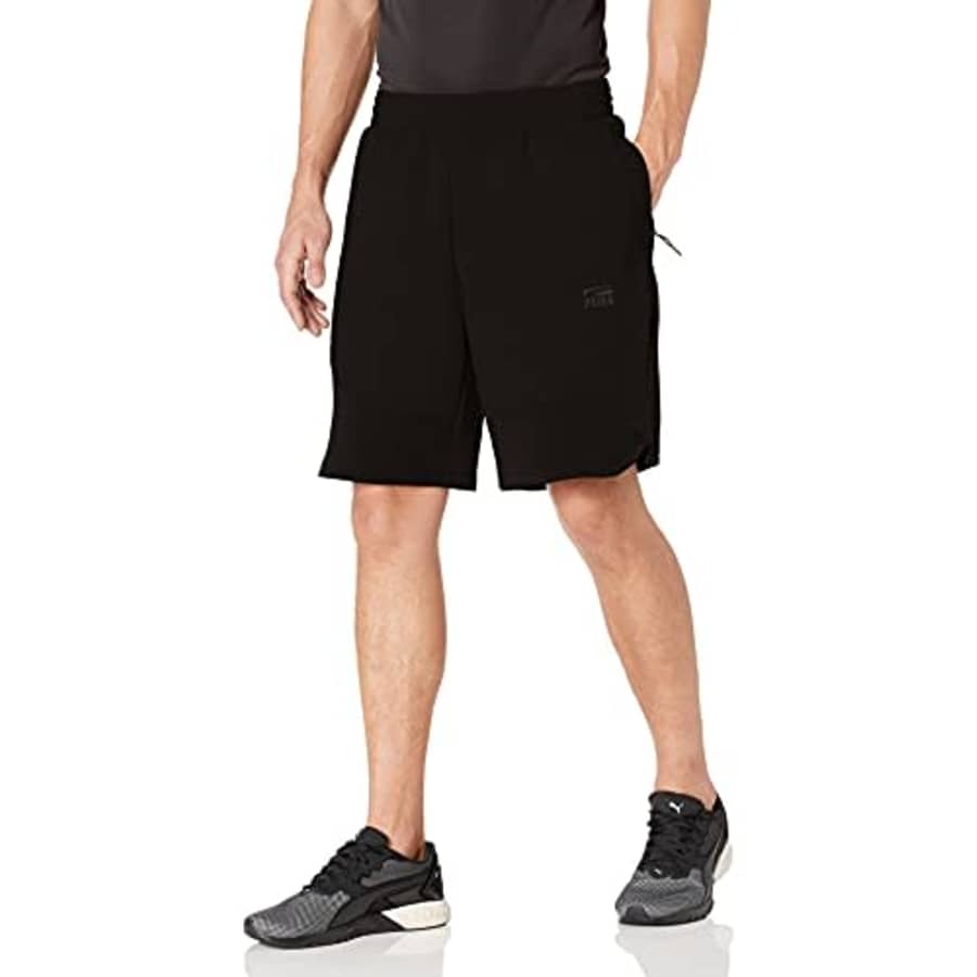 PUMA Men's Dime Shorts, Black/Black, XL for $20