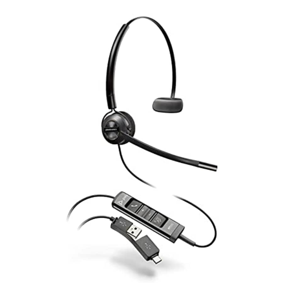 Poly (Plantronics + Polycom) EncorePro545USB-A and USB-CUSB Headset(Plantronics) - Acoustic Hearing for $96