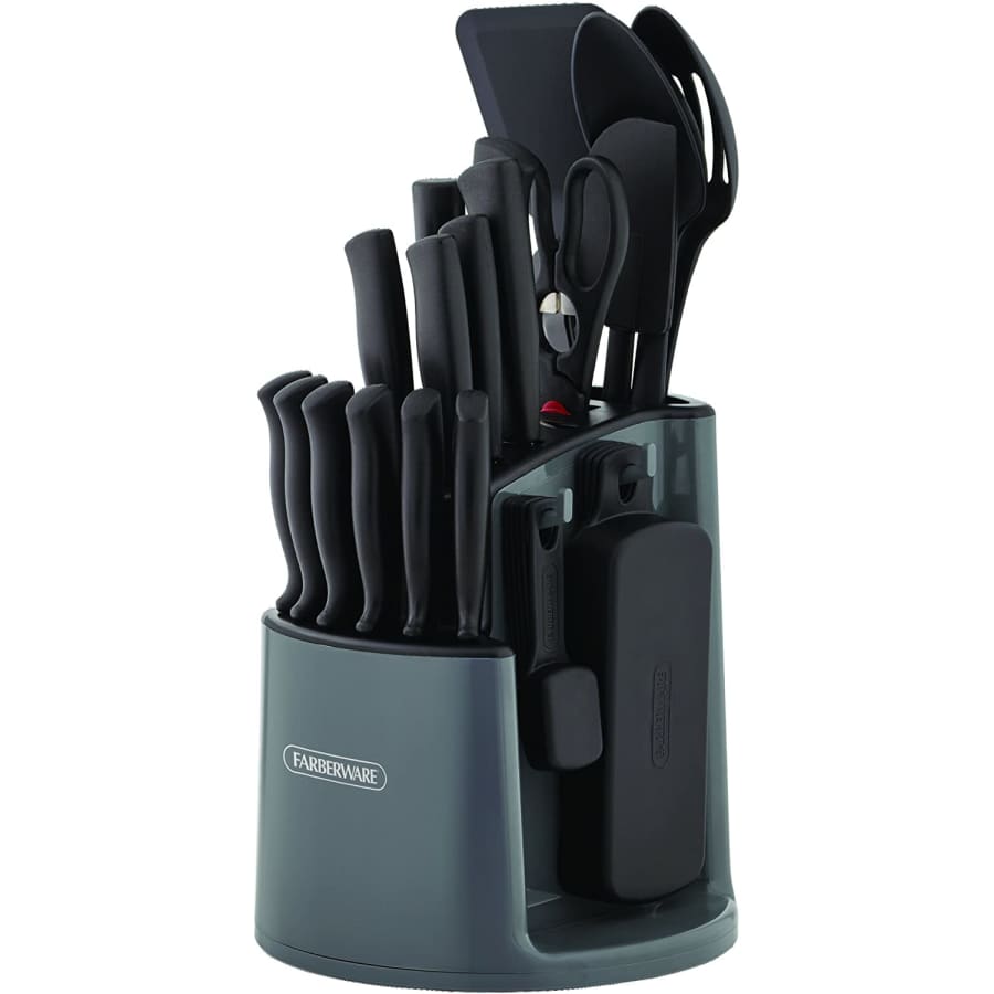 Farberware 30-Piece Spin-and-Store Knife and Kitchen Tool Set for $76 Farberware 30-Piece Spin-and-Store Knife and Kitchen Tool Set for $76