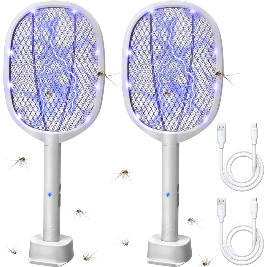 2-in-1 Electric Bug Zapper Racket 2-Pack for $20