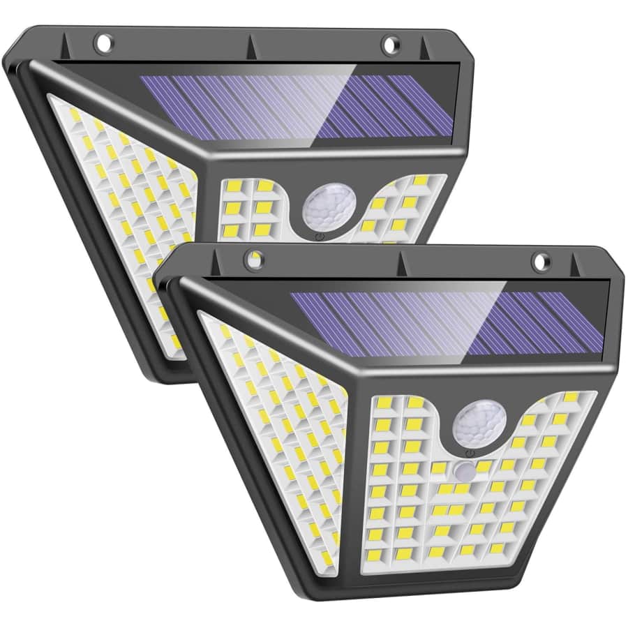 Farride Solar LED Wall Light 2-Pack for $13