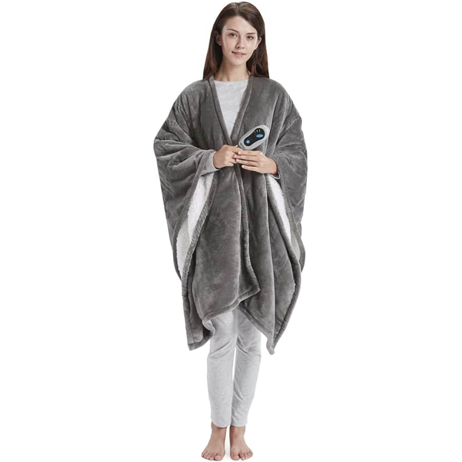 Beautyrest Ultra Soft Sherpa Berber Fleece Electric Poncho for $38