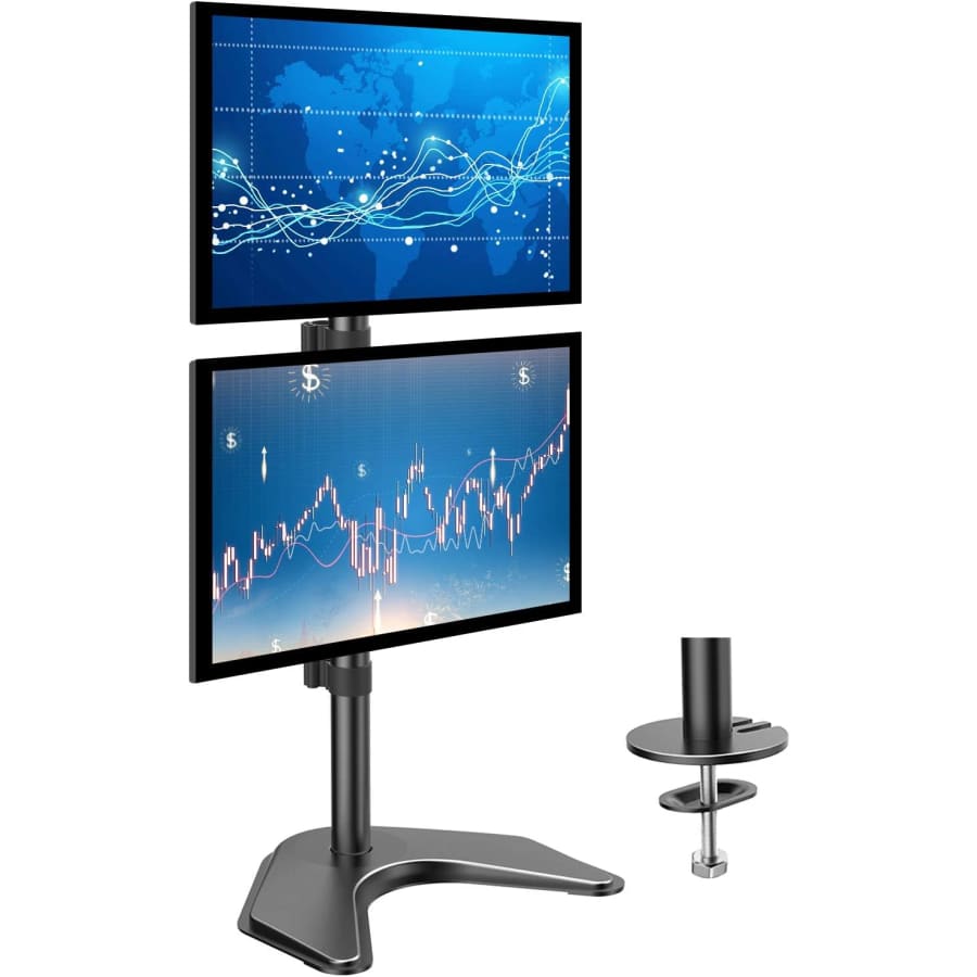 Huanuo Vertical Dual Monitor Stand for $50