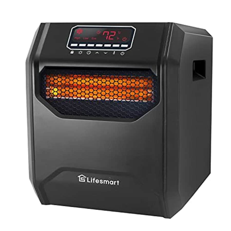 LifeSmart HT1013 High Power 1,500 Watt 6 Quartz Element Infrared Large Room 3 Mode Programmable for $90