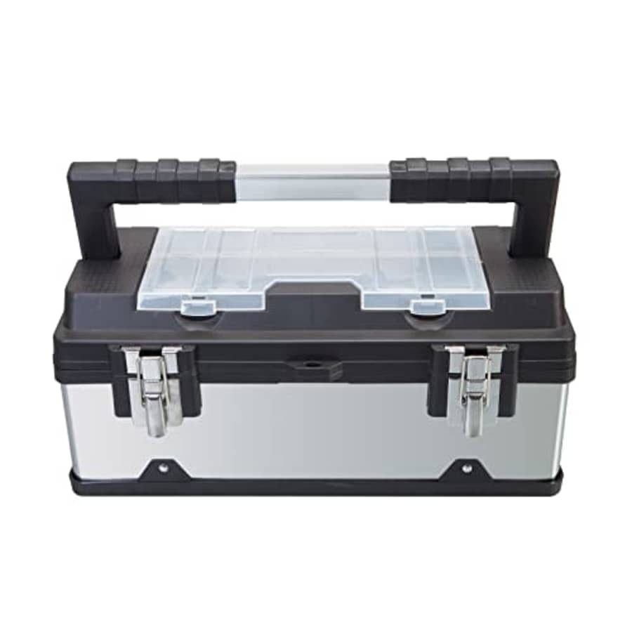 TCE A5519BU Torin 19" Lockable Stainless Steel Portable Storage Tool Box with Removable Tool Tray for $29 TCE A5519BU Torin 19" Lockable Stainless Steel Portable Storage Tool Box with Removable Tool Tray for $29