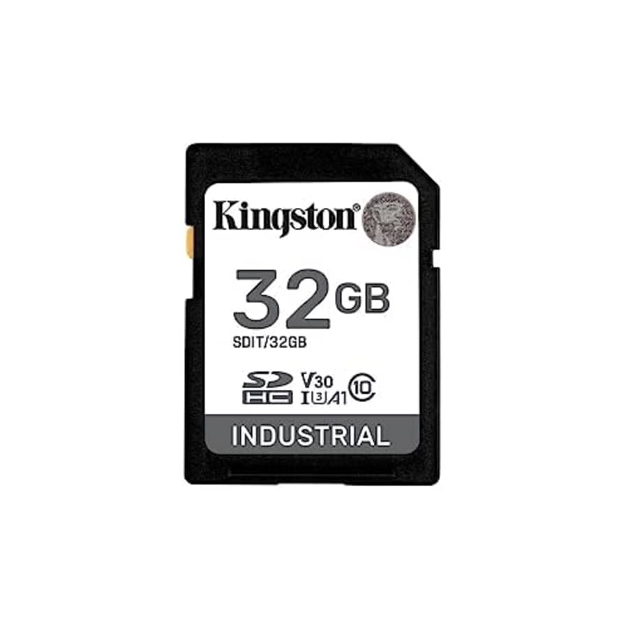 Kingston Industrial SD Card, Up to 100MB/s, High Endurance, UHS-I U3 V30 A1, (SDIT/32GB) for $36