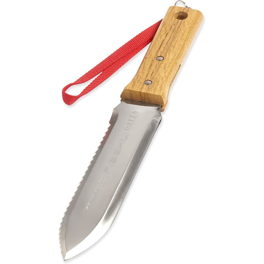 Nisaki 7.25" Hori Tomita Weeding & Digging Knife w/ Leather Sheath for $20 Nisaki 7.25" Hori Tomita Weeding & Digging Knife w/ Leather Sheath for $20
