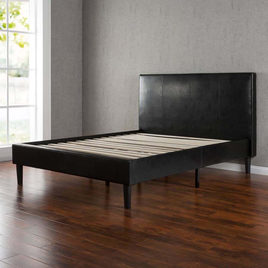 Zinus Queen Faux Leather Platform Bed for $200 for members Zinus Queen Faux Leather Platform Bed for $200 for members