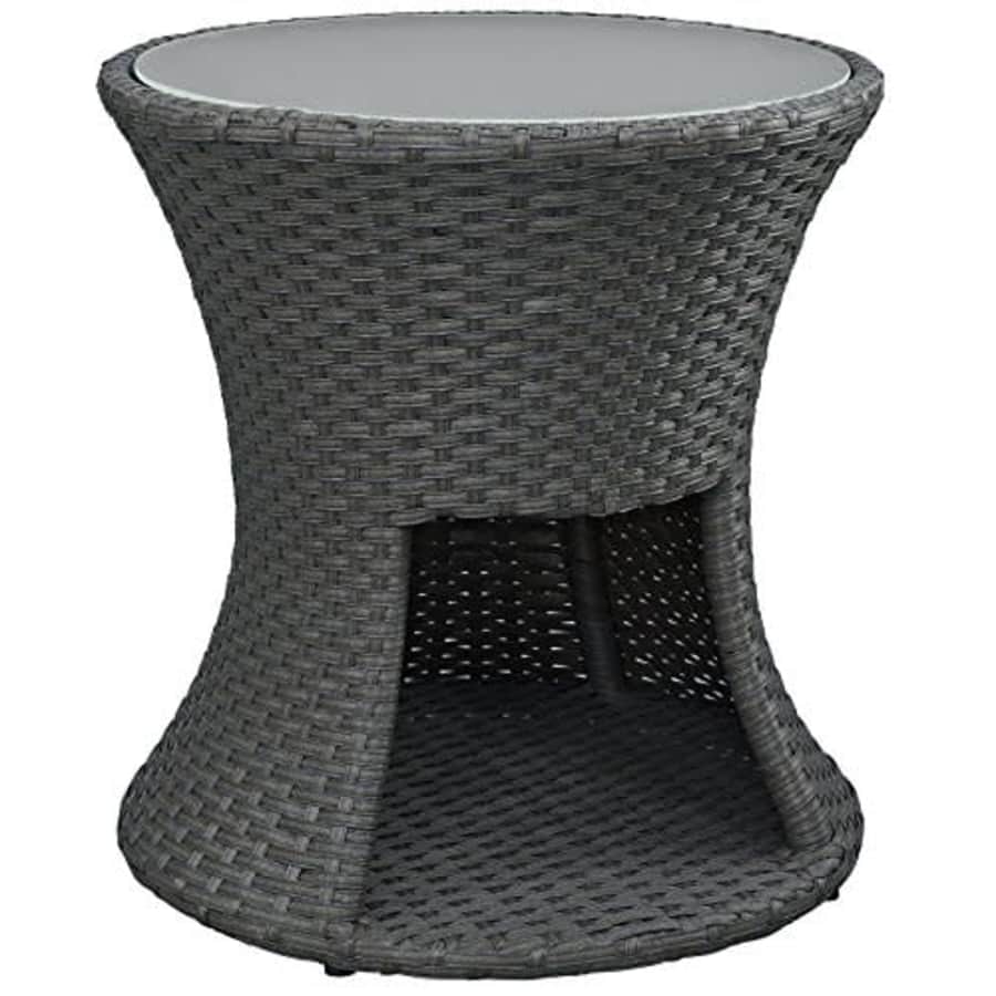 Modway Sojourn Wicker Rattan Outdoor Patio Side End Table in Chocolate for $184 Modway Sojourn Wicker Rattan Outdoor Patio Side End Table in Chocolate for $184