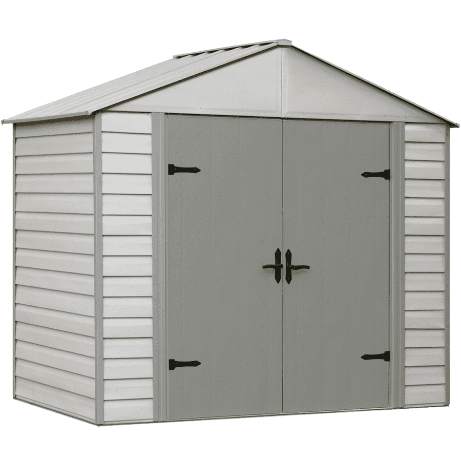 Arrow Group Viking 8ft. Vinyl-Coated Steel Storage Shed for $459