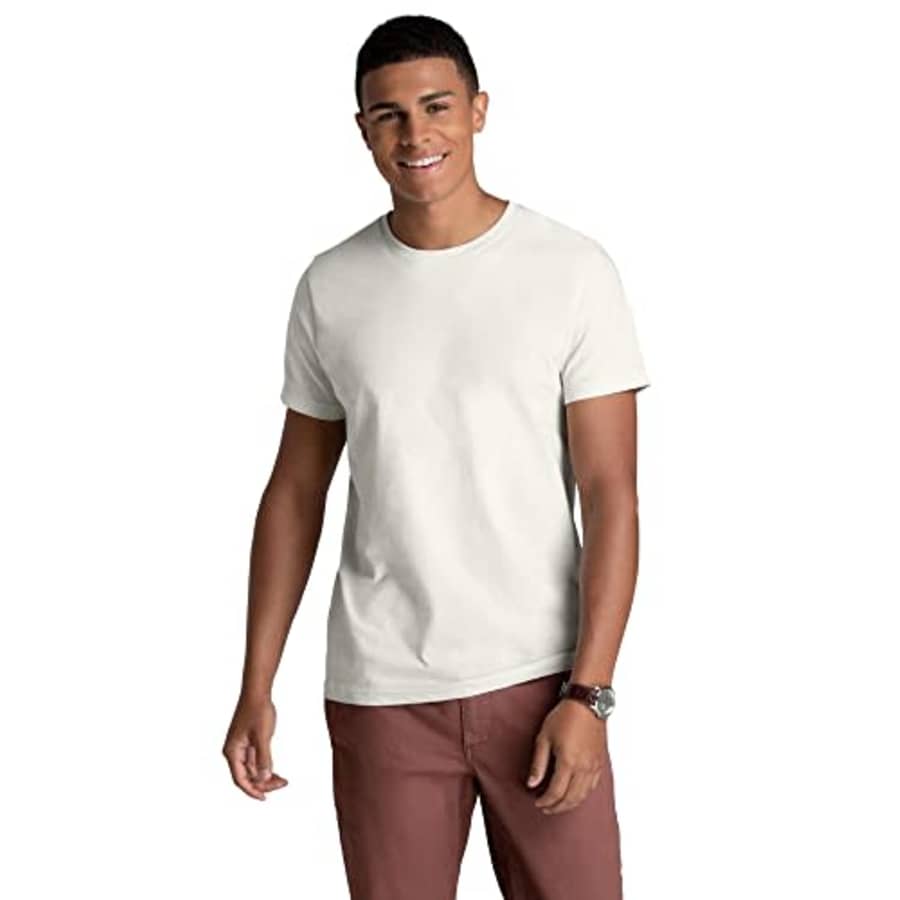 Fruit of the Loom Men's Recover Cotton T-Shirt Made with Sustainable, Low Impact Recycled Fiber, for $8