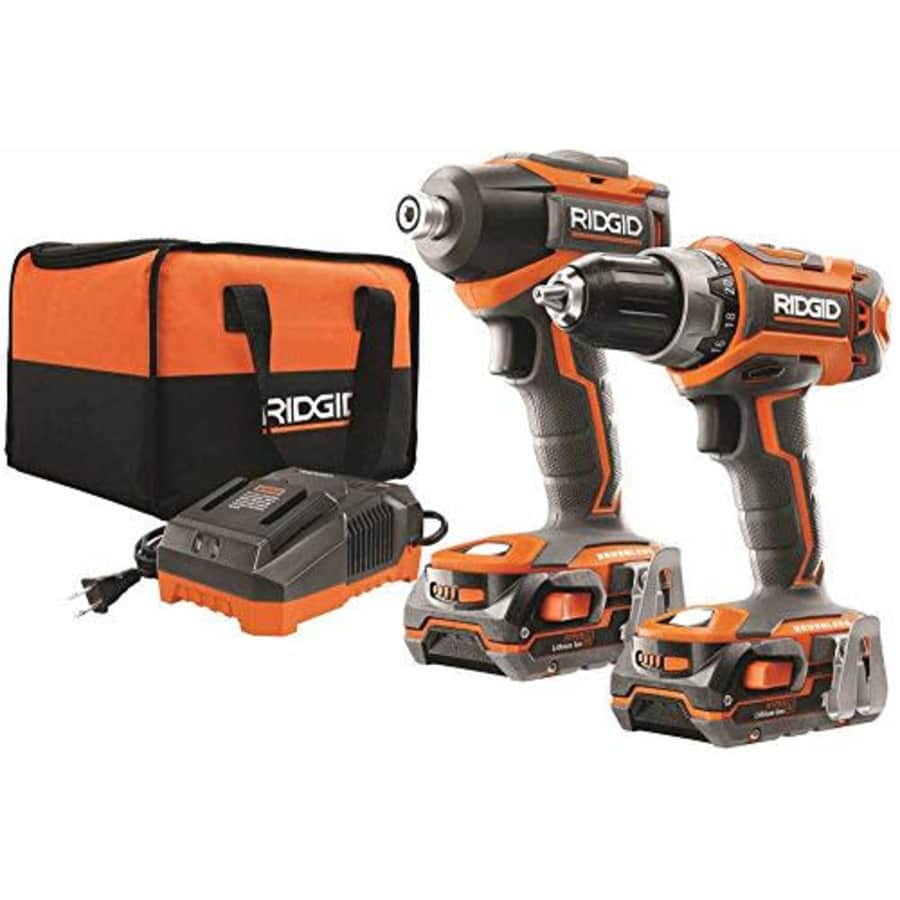 Ridgid R9603 18V Lithium Ion Cordless Brushless Drill Driver and Impact Driver Combo Kit (2 x 1.5 for $211 Ridgid R9603 18V Lithium Ion Cordless Brushless Drill Driver and Impact Driver Combo Kit (2 x 1.5 for $211