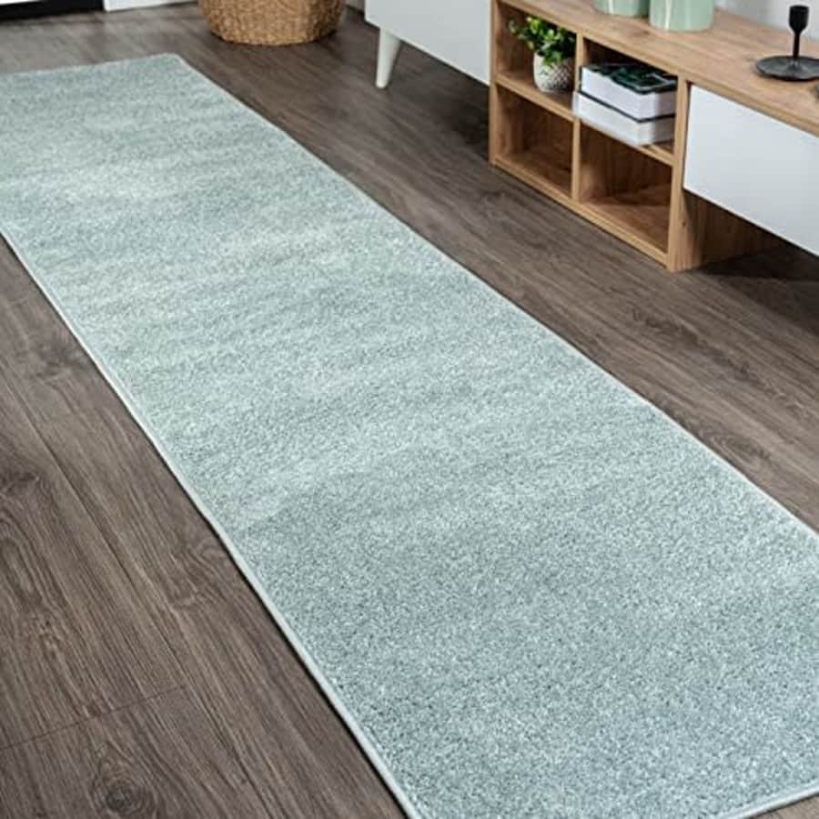 JONATHAN Y SEU100S-212 Haze Solid Low-Pile Indoor Runner Rug, Coastal, Bohemian, Minimalist, for $59