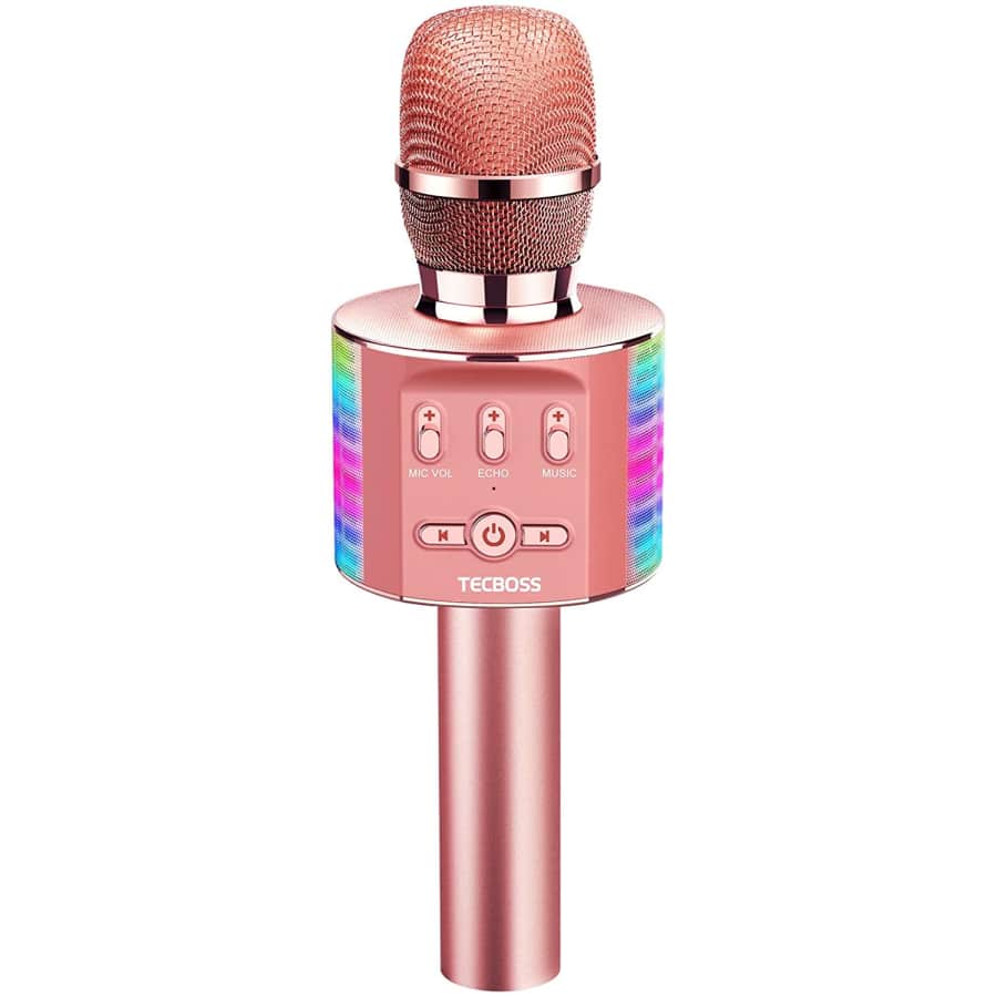 Tecboss Kids' Wireless Bluetooth Karaoke Microphone for $13 Tecboss Kids' Wireless Bluetooth Karaoke Microphone for $13