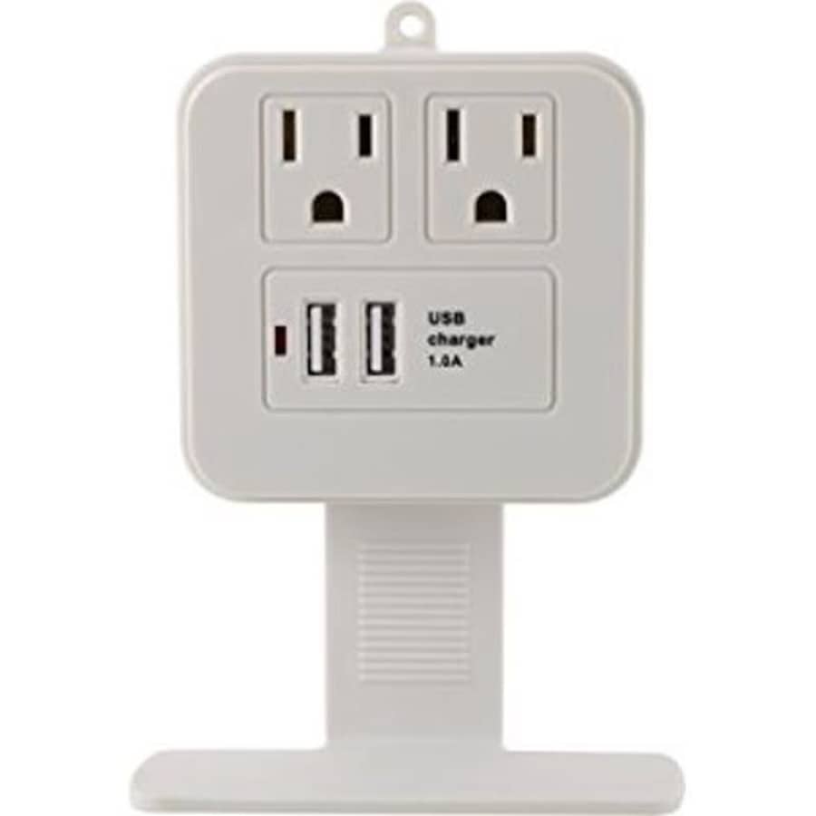 Hyper Tough 2 Outlet Surge Tap With USB for $6