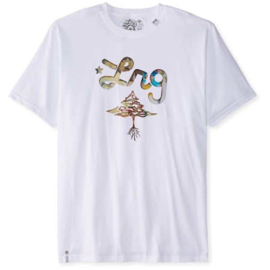 LRG Men's Yard Core T-Shirt, White, 4X-Large for $20