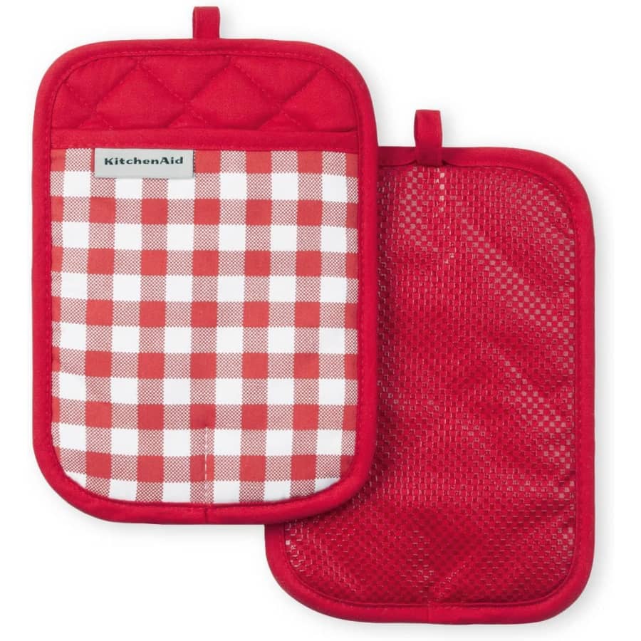 KitchenAid Gingham Pot Holder Set for $7.61 w/ Prime