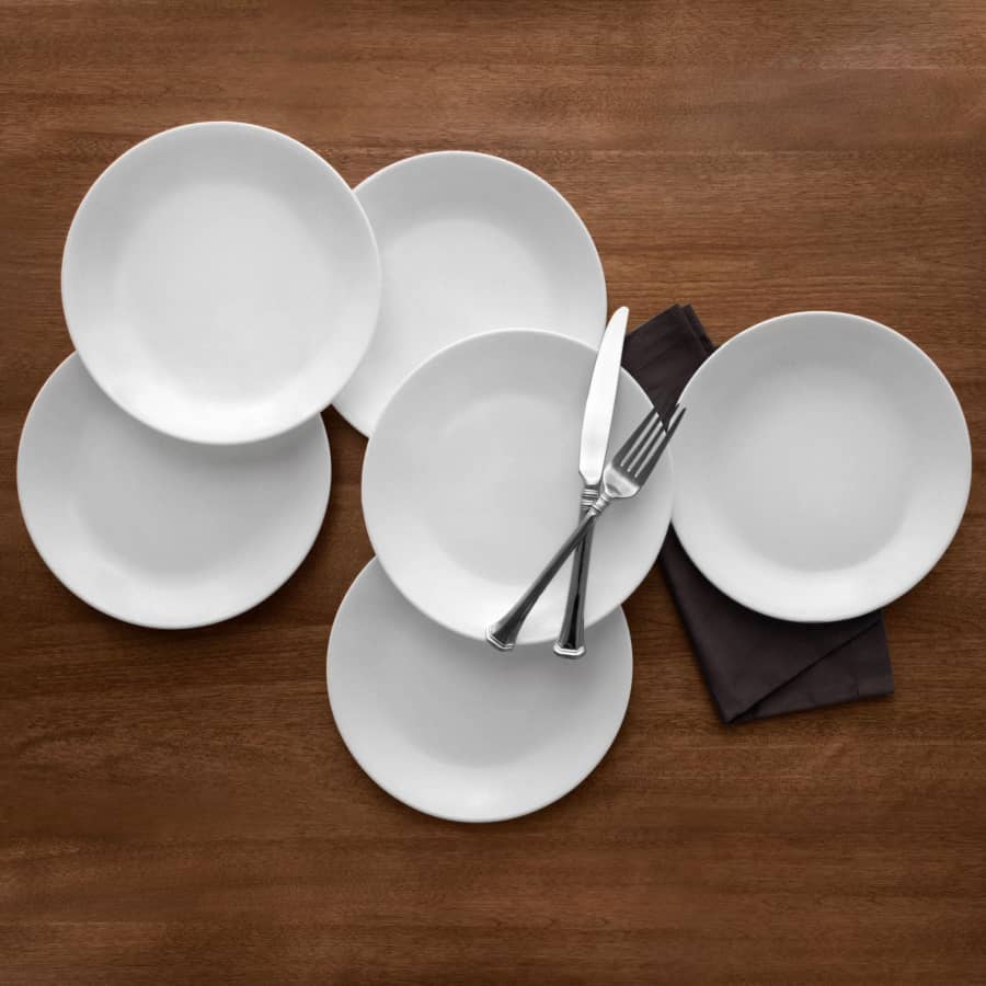 Corelle Classic Winter Frost 8.5" Lunch Plate 6-Pack for $18 Corelle Classic Winter Frost 8.5" Lunch Plate 6-Pack for $18