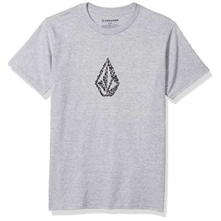 Volcom Men's Short Sleeve Tee Shirt, Heather Grey, Small for $17
