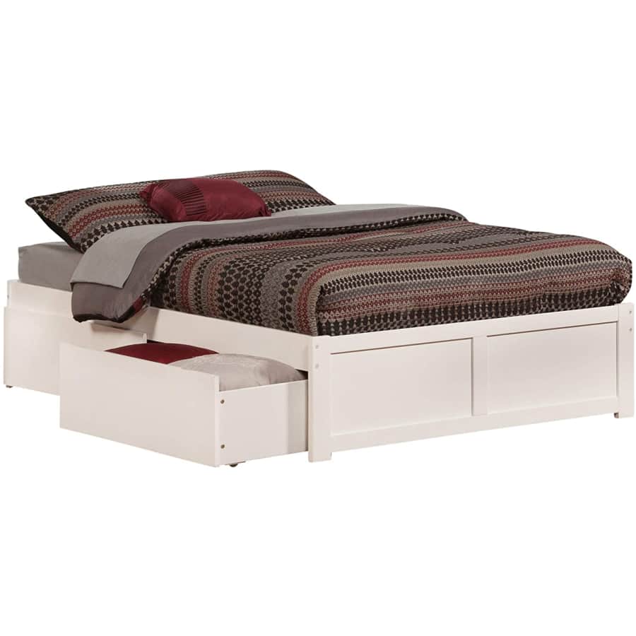 Atlantic Furniture Concord Solid Hardwood Full Platform Bed w/ 2 Drawers & USB for $360 Atlantic Furniture Concord Solid Hardwood Full Platform Bed w/ 2 Drawers & USB for $360