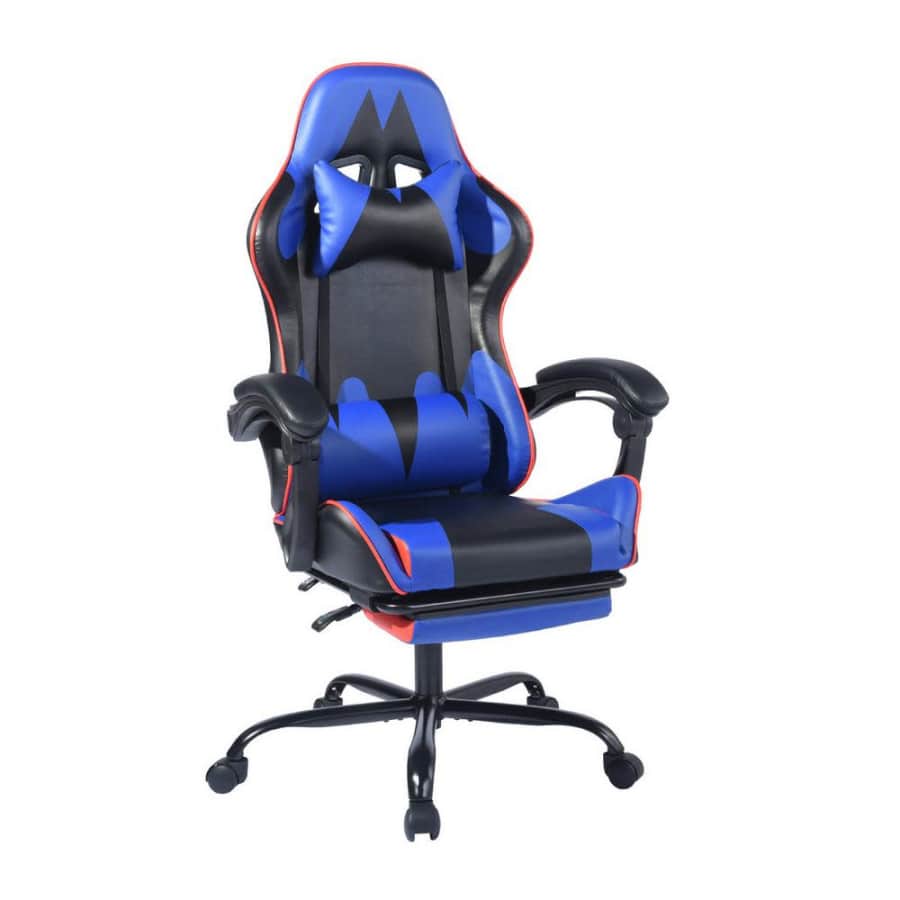 FurnitureR Itools Lumbar Support Gaming Chair Recliner w/ Footrest for $152