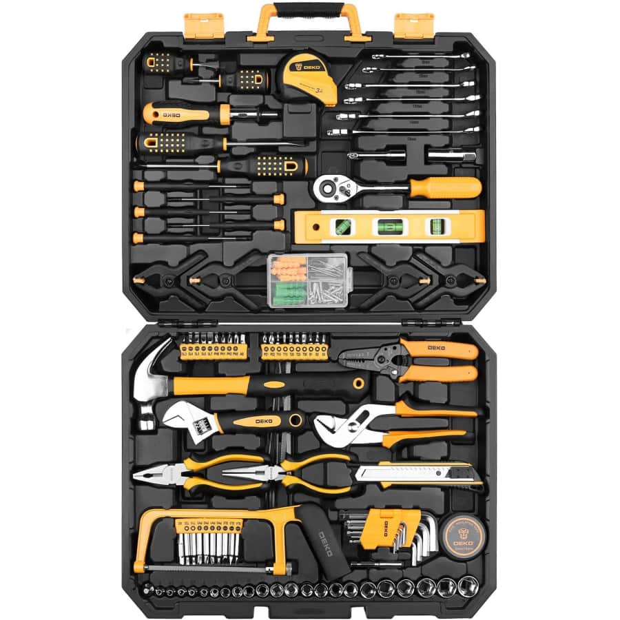 DekoPro 168-Piece Socket Wrench / Hand Tool Kit for $80