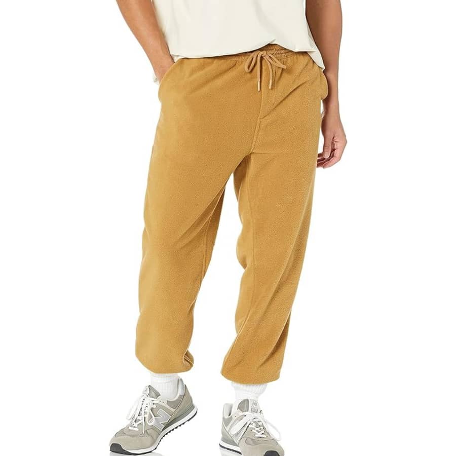 Amazon Essentials Men's Recycled Microfleece Pants from $9