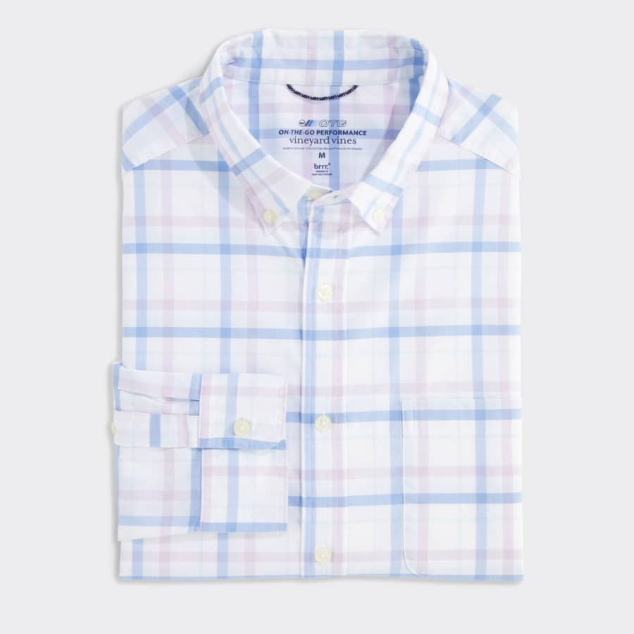 Vineyard Vines Men's On-The-Go brrrº Plaid Shirt for $25 Vineyard Vines Men's On-The-Go brrrº Plaid Shirt for $25