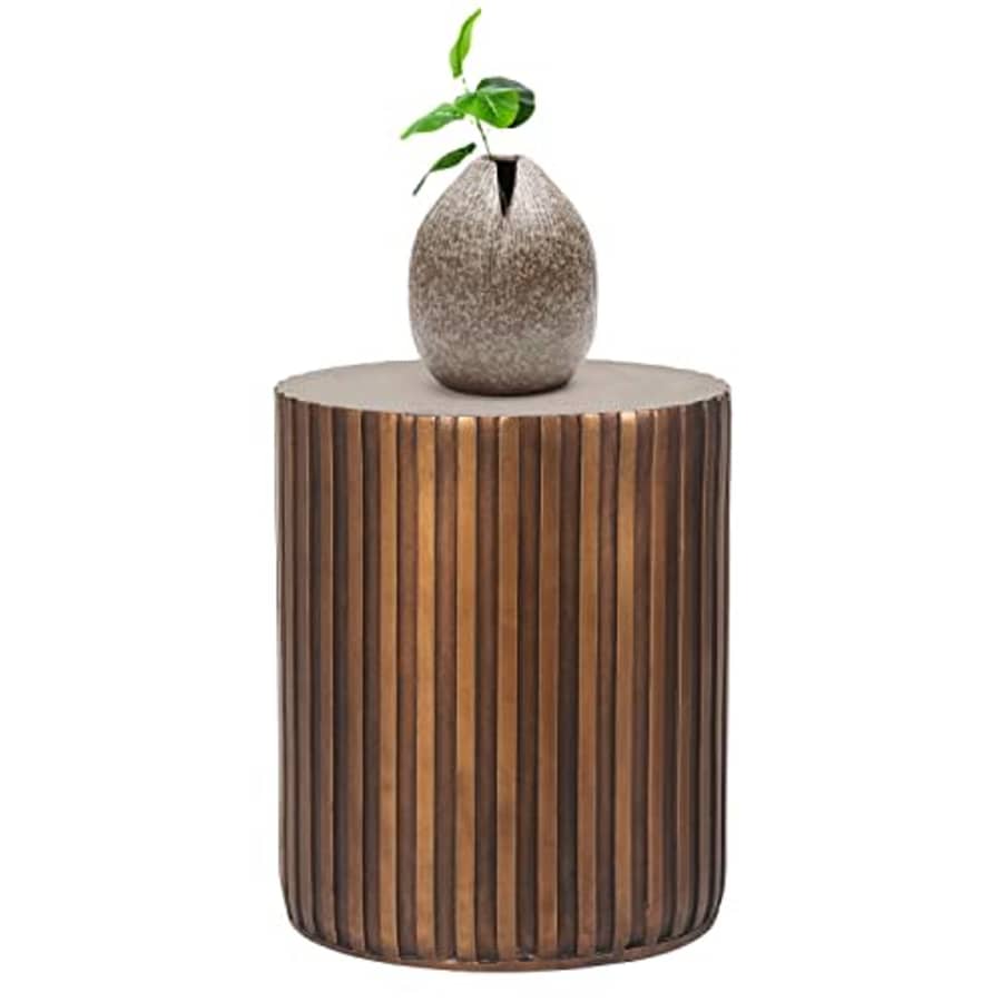 Adeco Concrete Accent, Patio Side End Decorative Nightstands Plant Stand Coffee Table for Indoor for $123 Adeco Concrete Accent, Patio Side End Decorative Nightstands Plant Stand Coffee Table for Indoor for $123