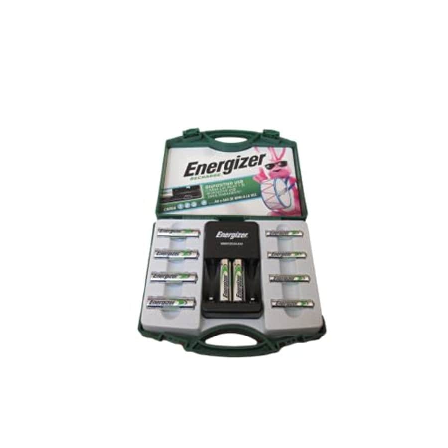 Energizer Recharge, 6 AA and 4 AA Rechargeable Batteries with 1 Charger for $56
