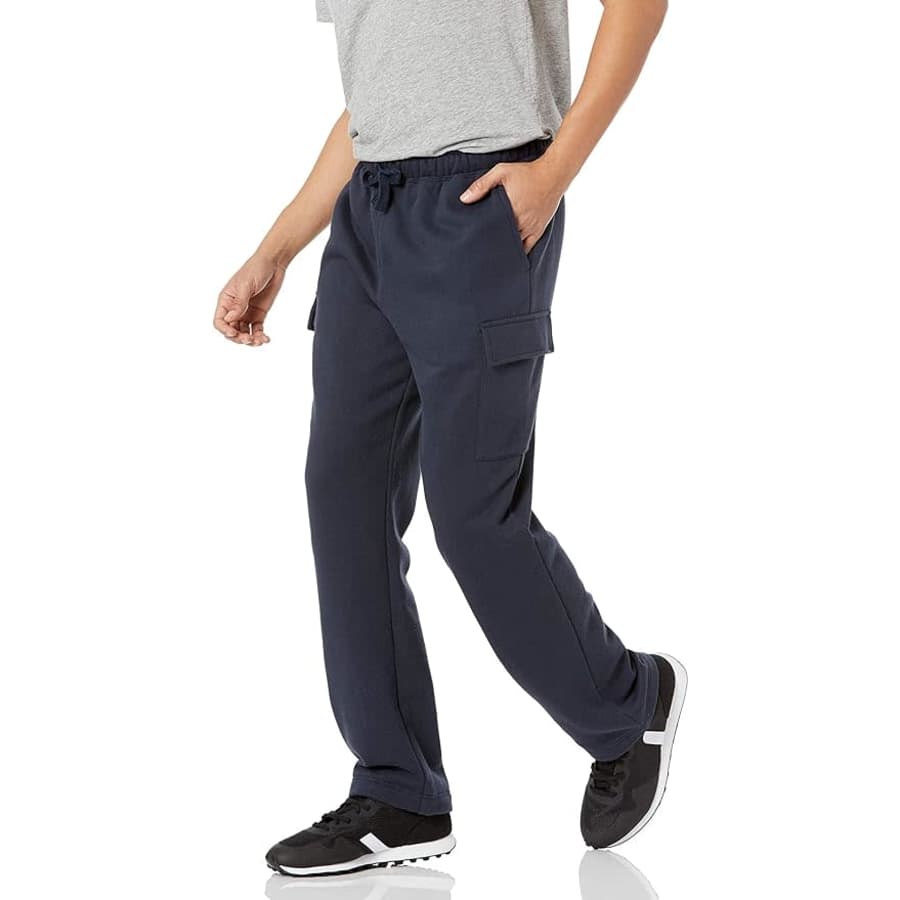 Amazon Essentials Men's Cargo Fleece Sweatpants for $20 Amazon Essentials Men's Cargo Fleece Sweatpants for $20